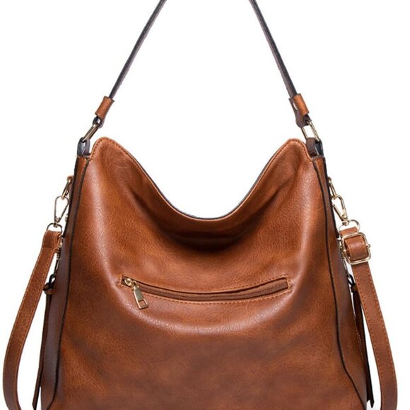 Womens Tote Bag Handbags Shoulder Bag PU Leather Fashion Hobo with Adjustable Sh - Picture 2 of 7